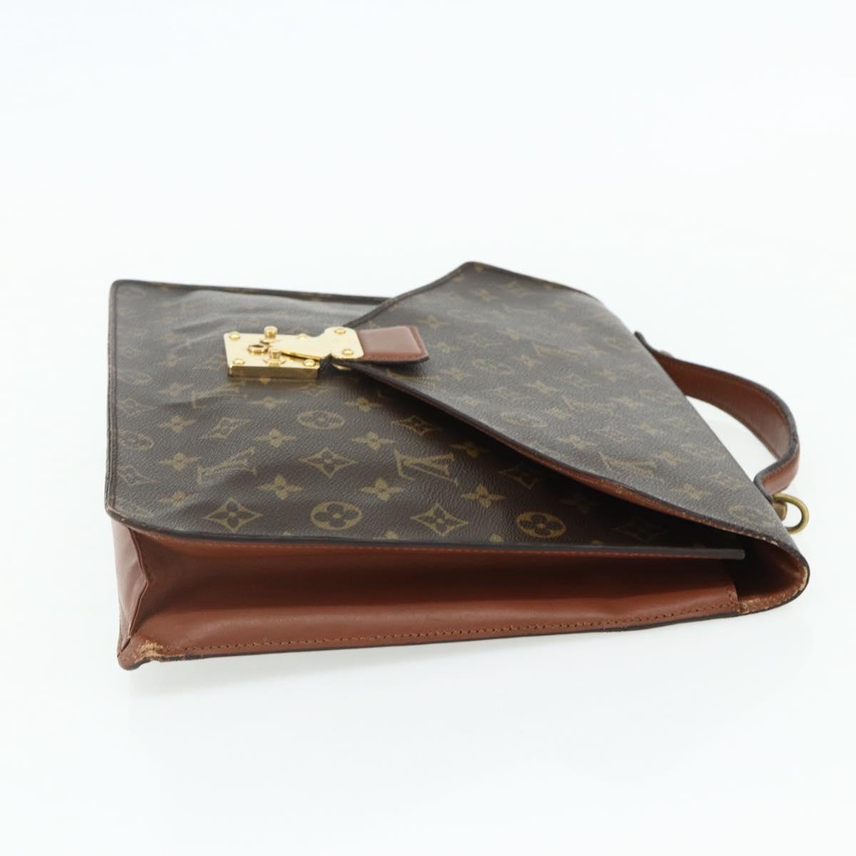 LOUIS VUITTON Monogram Porte Documents Bandouliere Bag M53338 LV Auth ka4083