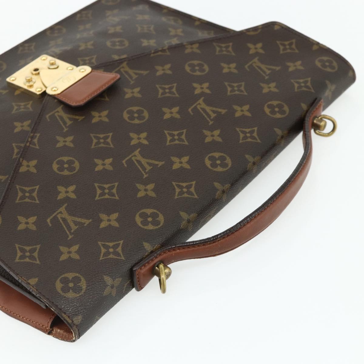 LOUIS VUITTON Monogram Porte Documents Bandouliere Bag M53338 LV Auth ka4083