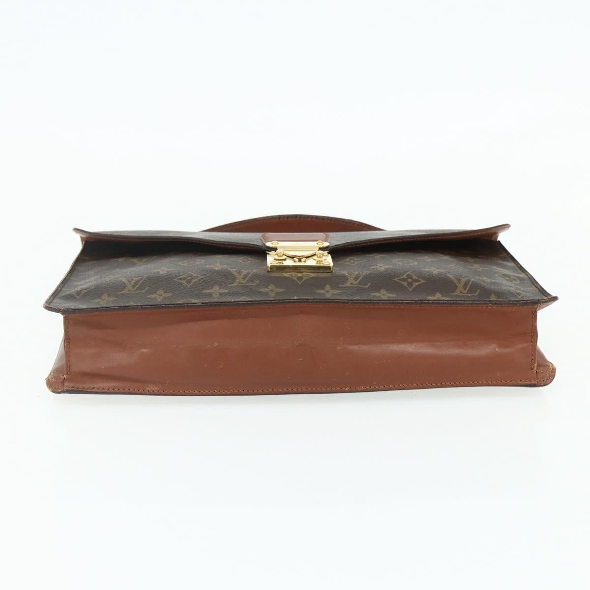LOUIS VUITTON Monogram Porte Documents Bandouliere Bag M53338 LV Auth ka4083