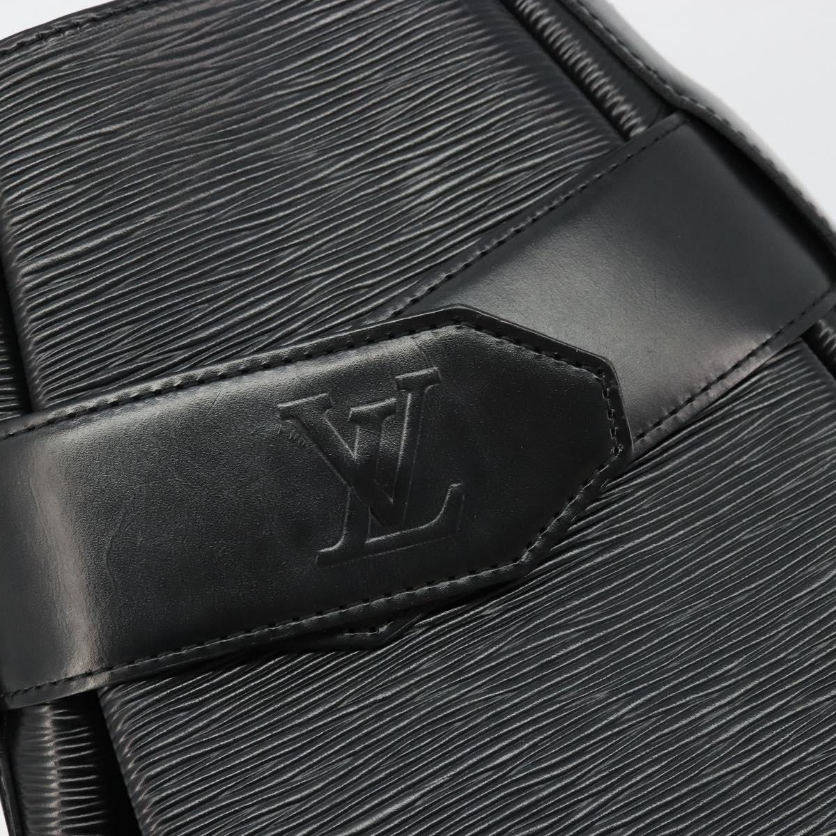 LOUIS VUITTON Epi Sac Depaule GM Shoulder Bag Black M80155 LV Auth ka4089