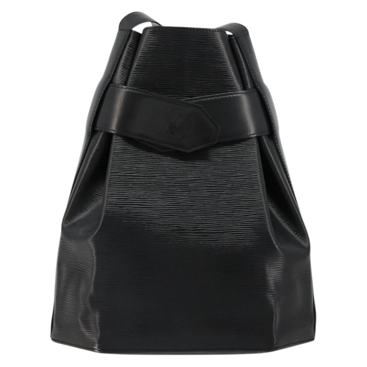 LOUIS VUITTON Epi Sac Depaule GM Shoulder Bag Black M80155 LV Auth ka4089