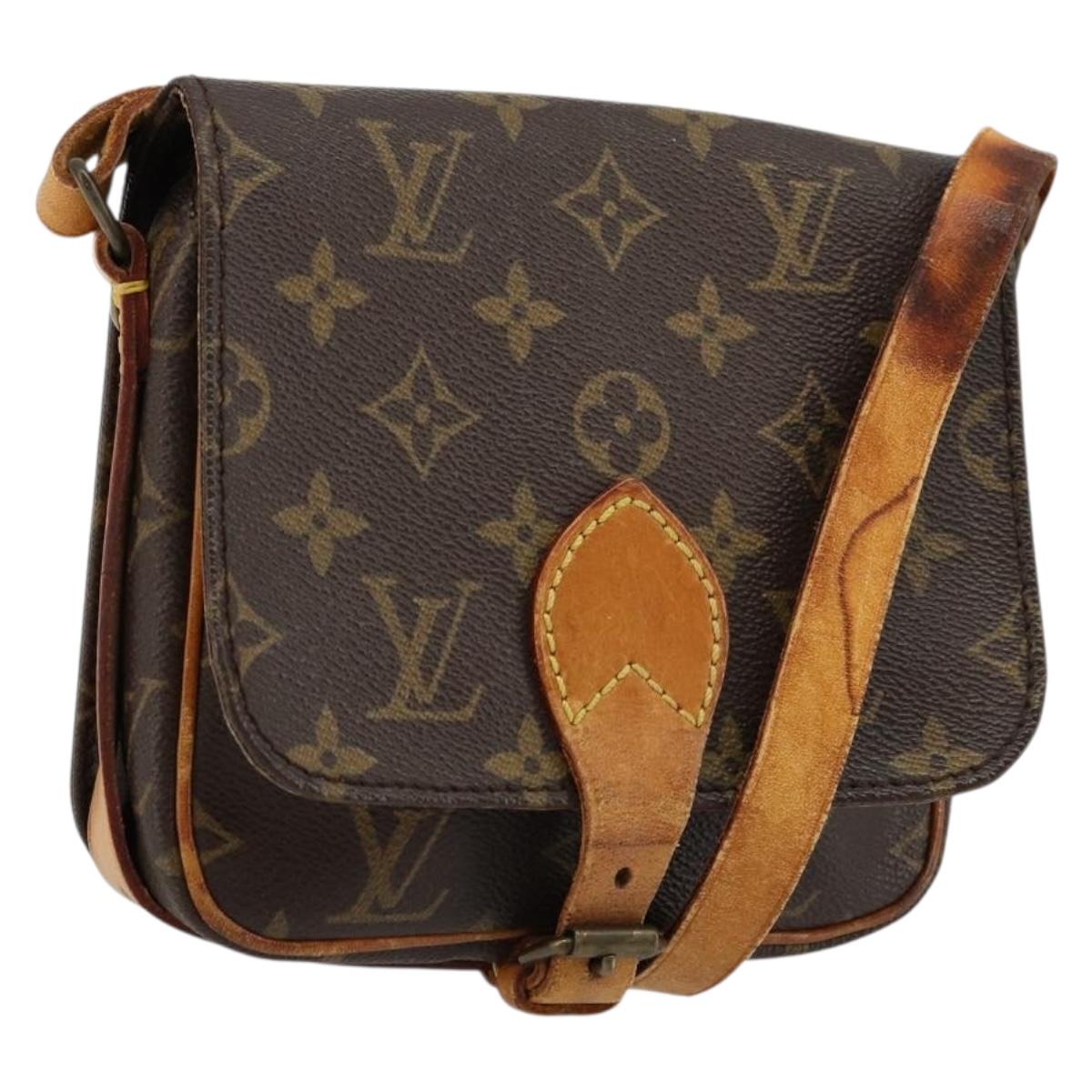 LOUIS VUITTON Monogram Cartouchiere PM Shoulder Bag M51254 LV Auth ka4092