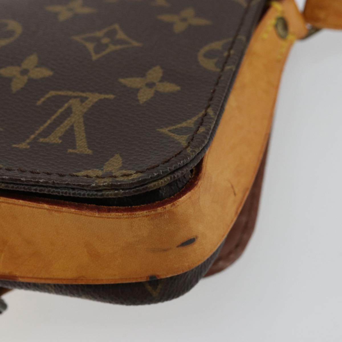 LOUIS VUITTON Monogram Cartouchiere PM Shoulder Bag M51254 LV Auth ka4092