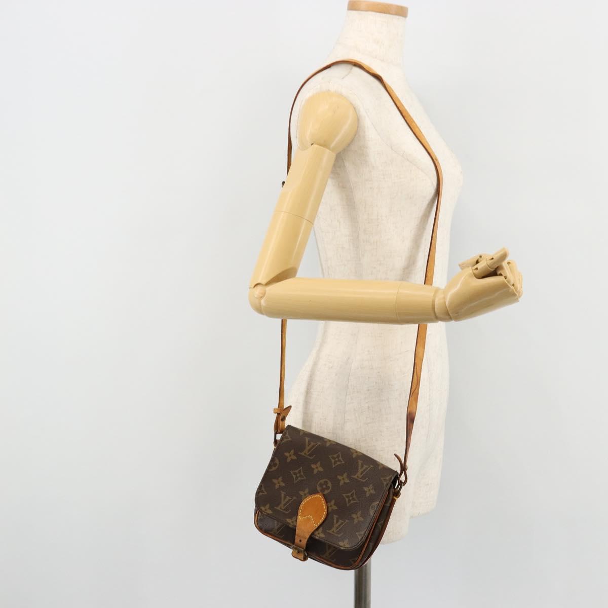 LOUIS VUITTON Monogram Cartouchiere PM Shoulder Bag M51254 LV Auth ka4092
