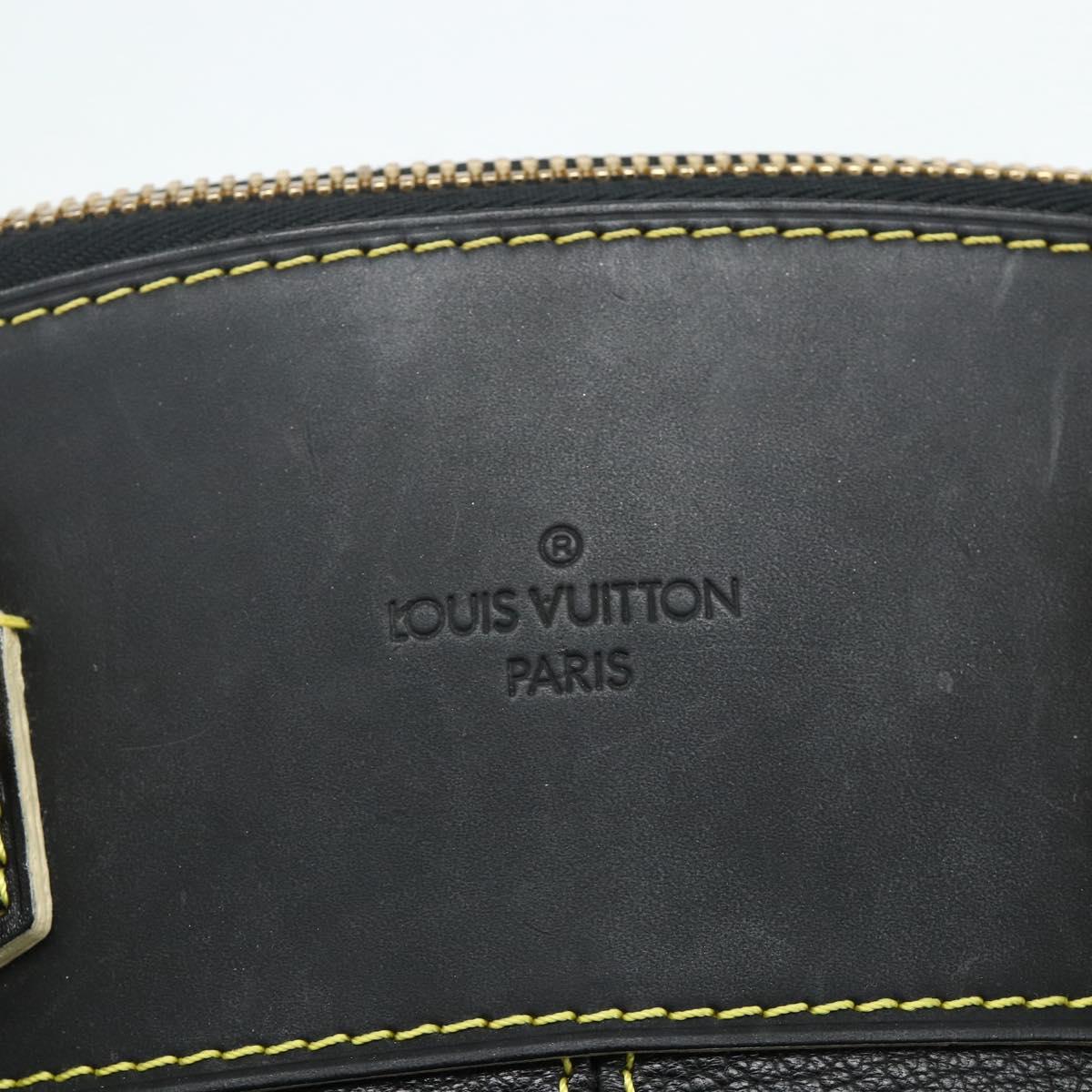 LOUIS VUITTON Suhari Lockit PM Hand Bag Leather Black M91888 LV Auth ka4094A