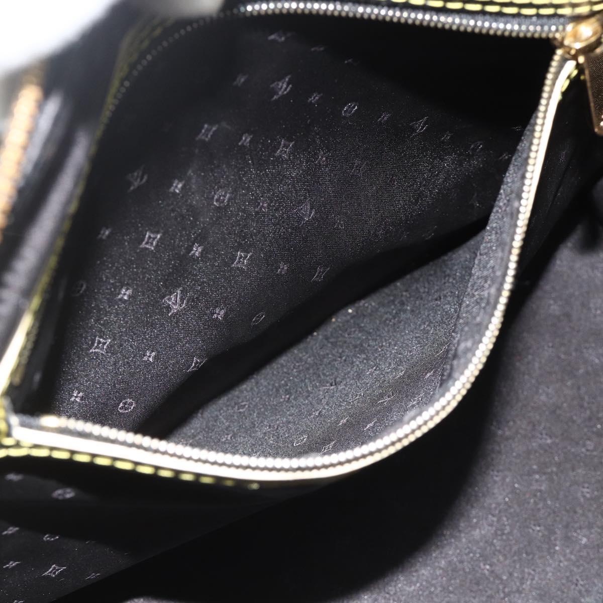 LOUIS VUITTON Suhari Lockit PM Hand Bag Leather Black M91888 LV Auth ka4094A