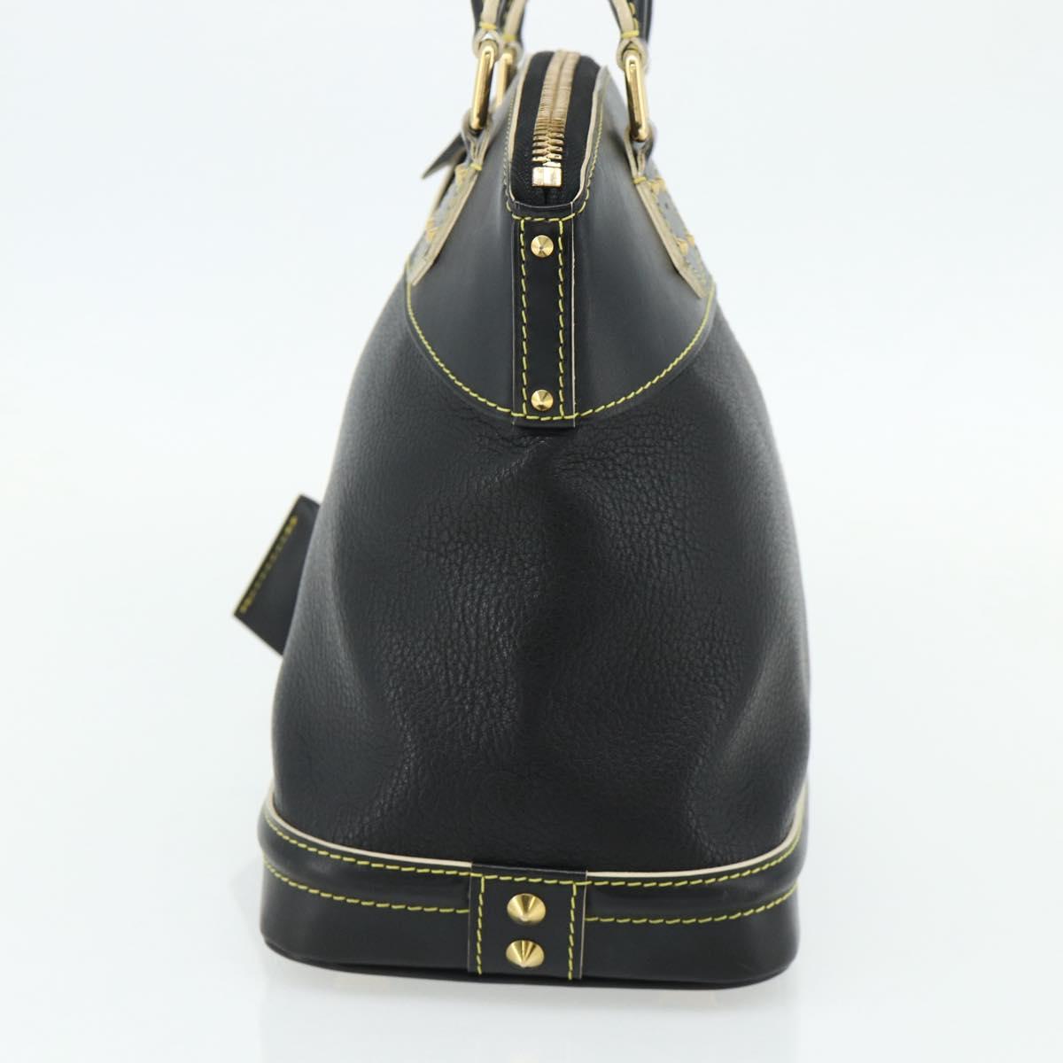 LOUIS VUITTON Suhari Lockit PM Hand Bag Leather Black M91888 LV Auth ka4094A