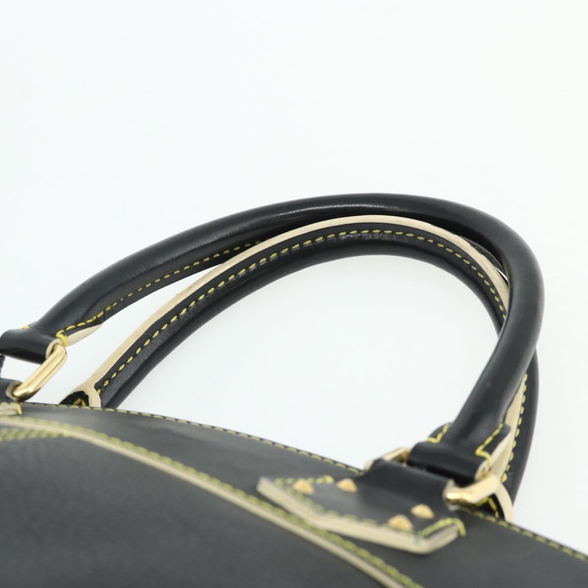 LOUIS VUITTON Suhari Lockit PM Hand Bag Leather Black M91888 LV Auth ka4094A