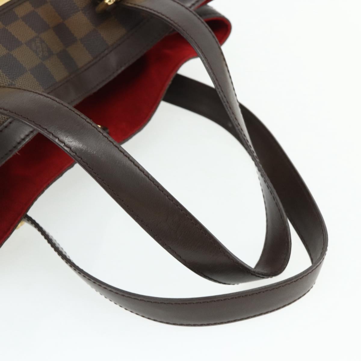 LOUIS VUITTON Damier Ebene Hampstead MM Tote Bag N51204 LV Auth ka4096