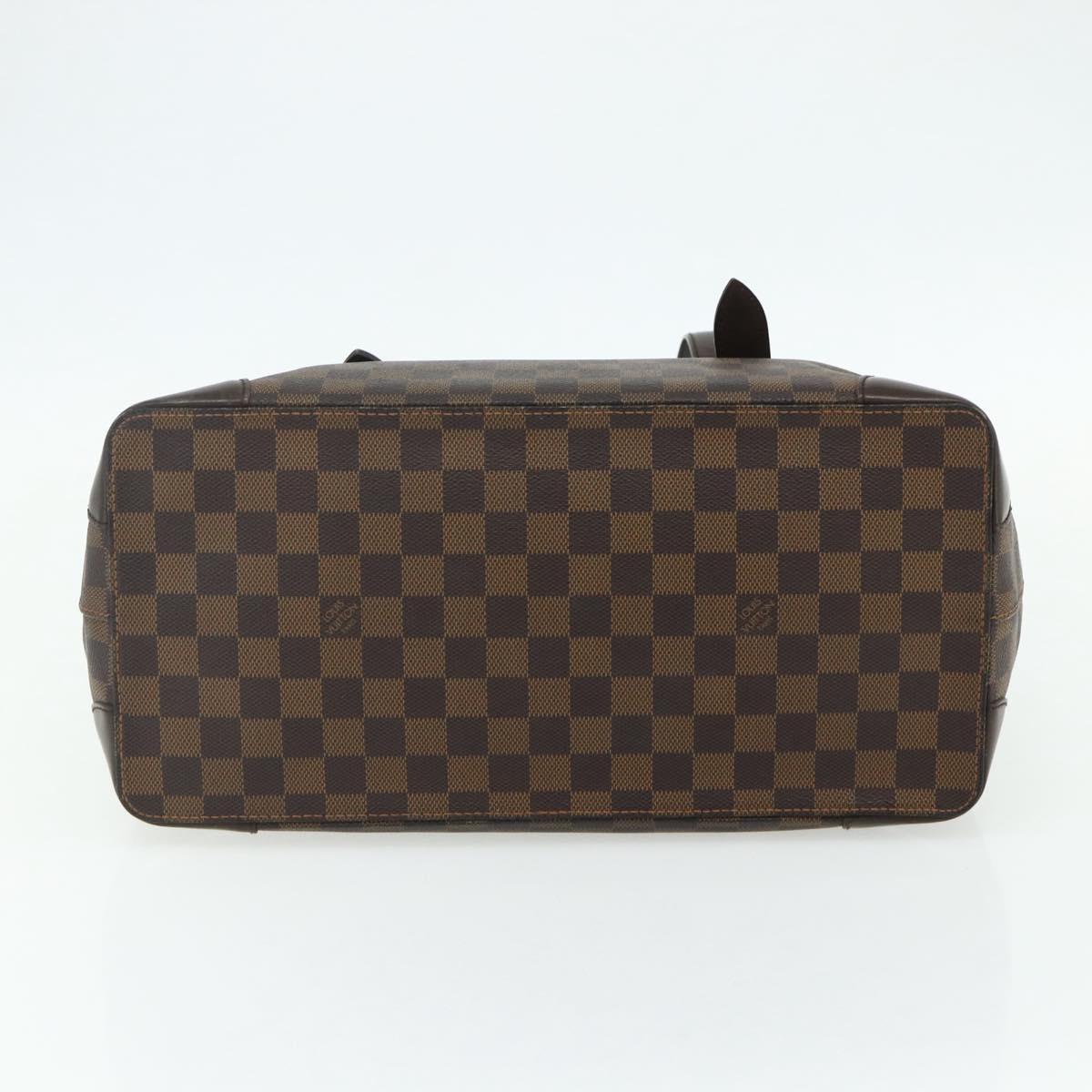 LOUIS VUITTON Damier Ebene Hampstead MM Tote Bag N51204 LV Auth ka4096