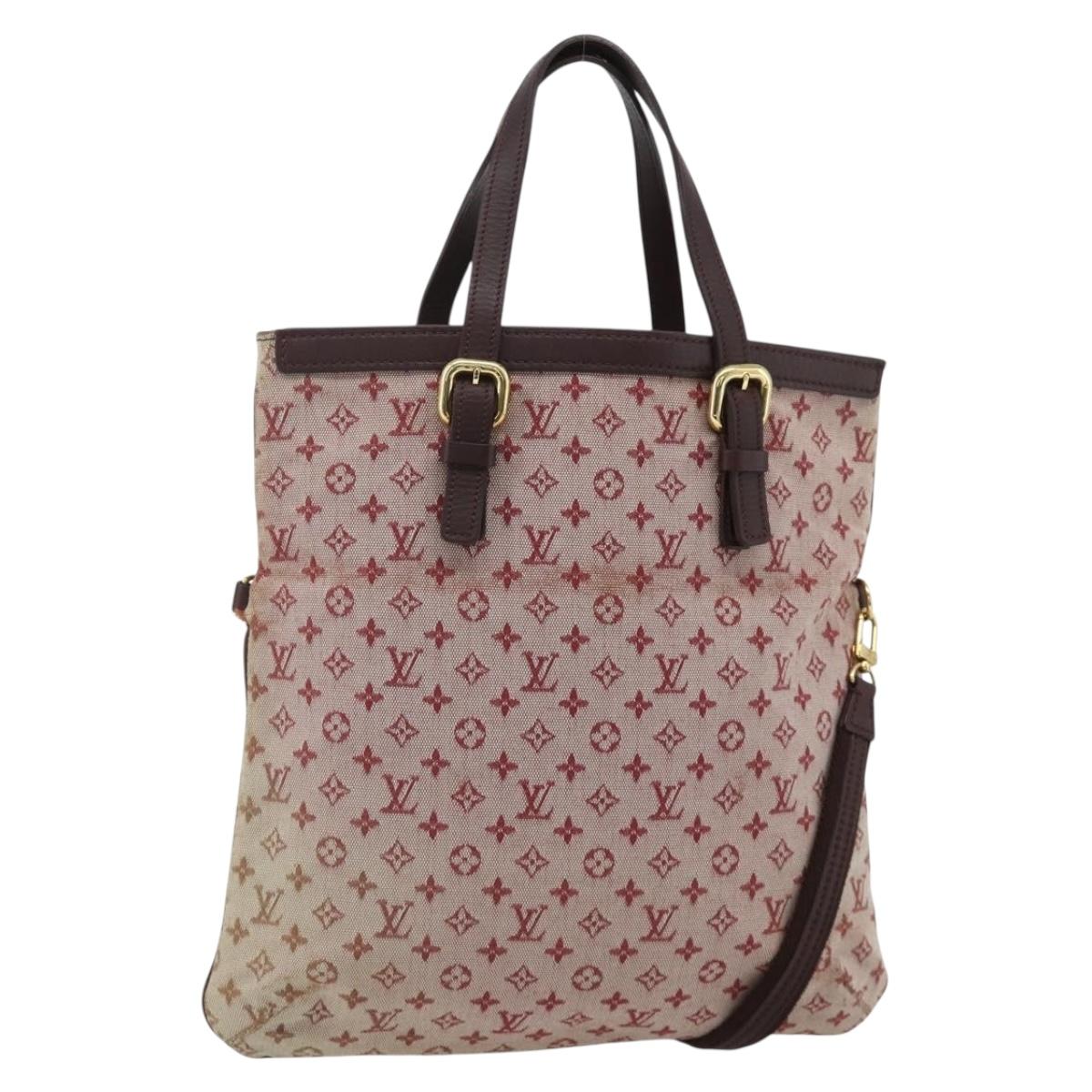 LOUIS VUITTON Monogram Mini Françoise Bag 2way Red Cherry M92210 LV Auth ka4102