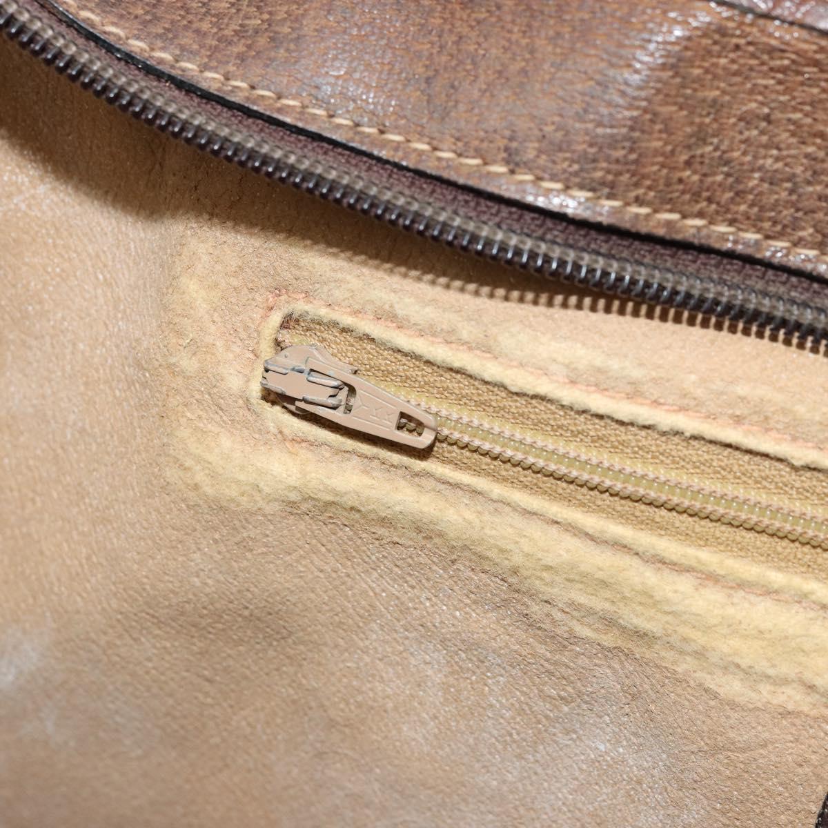 GUCCI GG Supreme Web Sherry Line Hand Bag PVC Beige Gold 002 4083 39 Auth ka4103