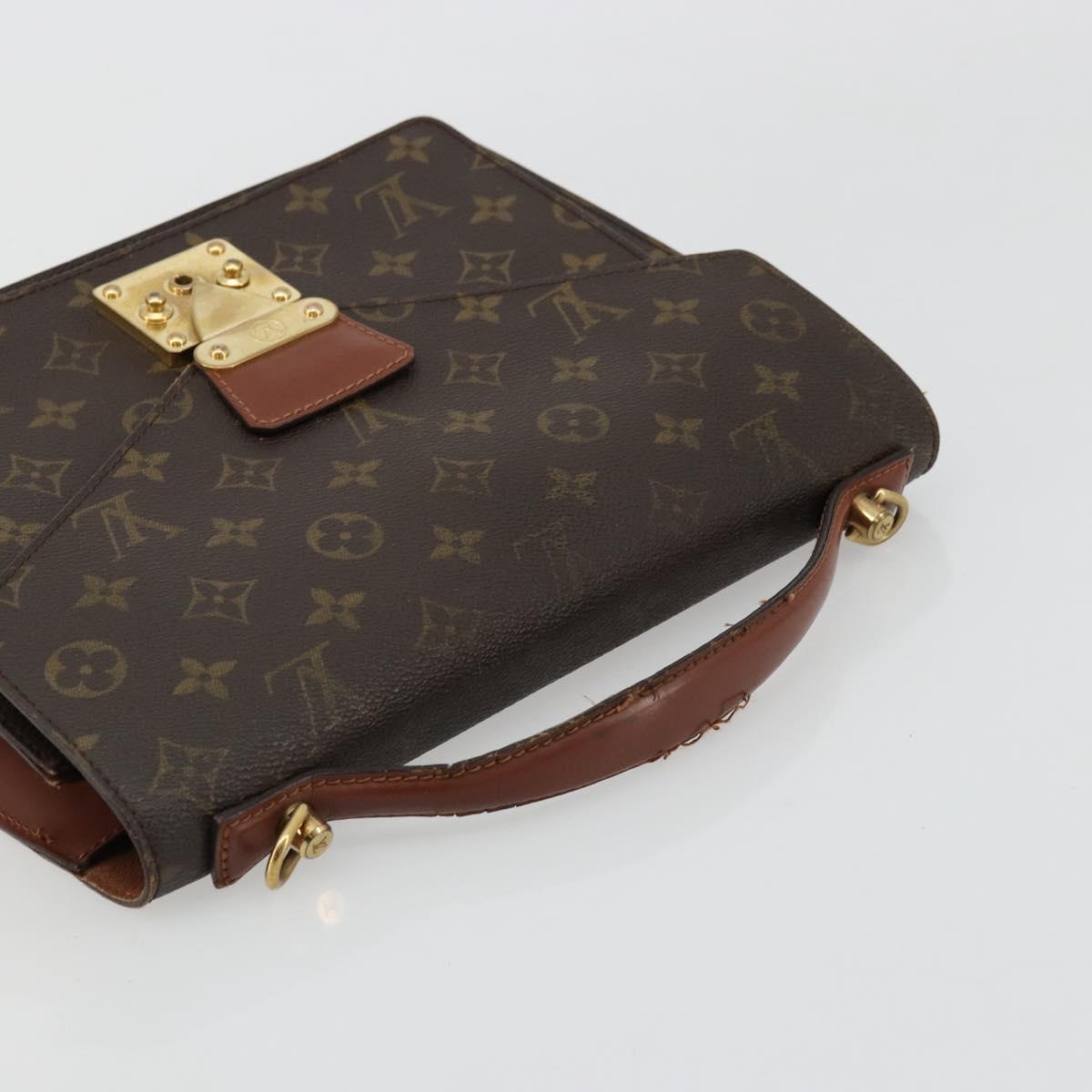 LOUIS VUITTON Monogram Monceau 28 Hand Bag M51185 LV Auth ka4106