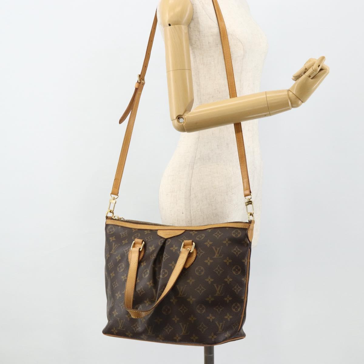LOUIS VUITTON Monogram Palermo PM Tote Bag M40145 LV Auth ka4111A