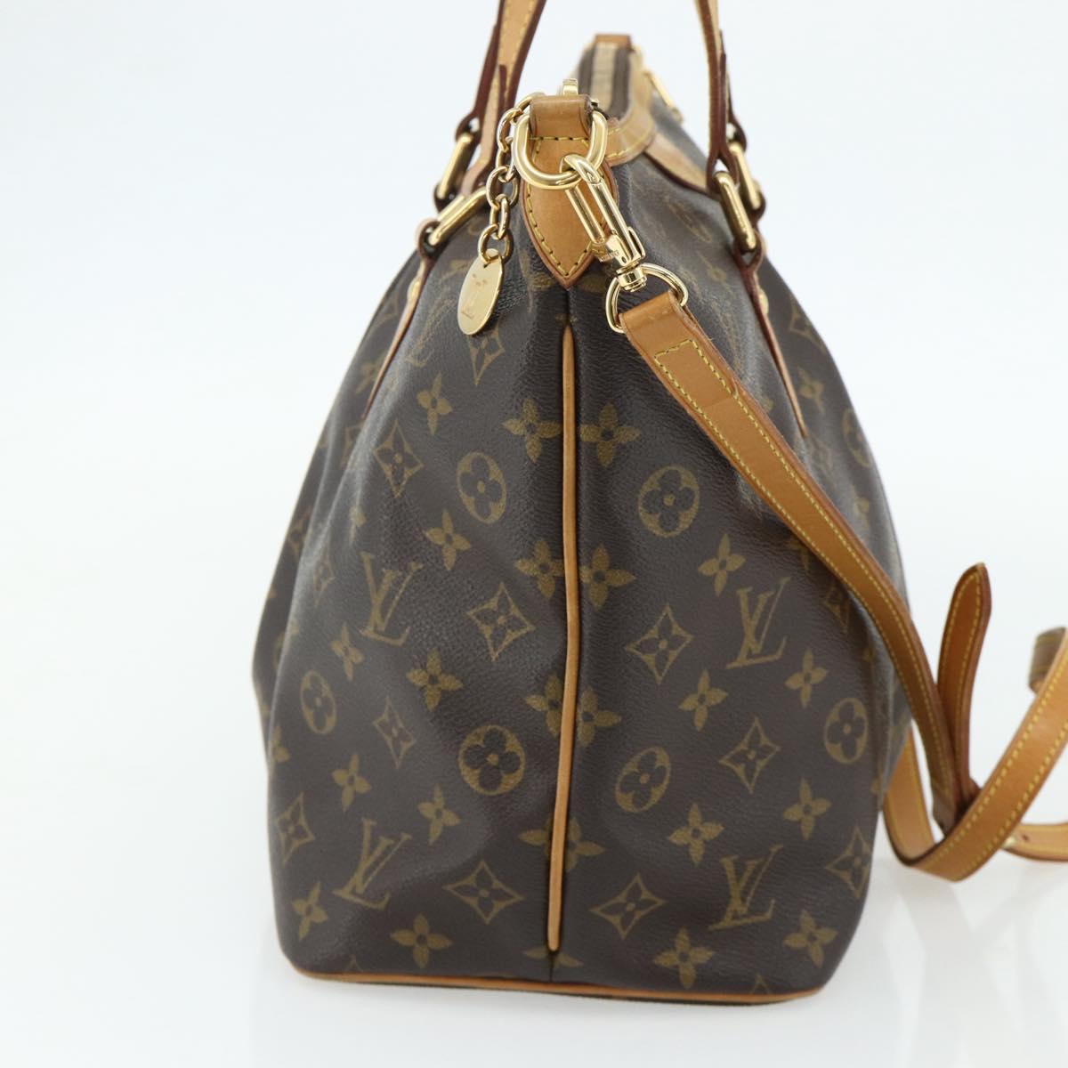 LOUIS VUITTON Monogram Palermo PM Tote Bag M40145 LV Auth ka4111A