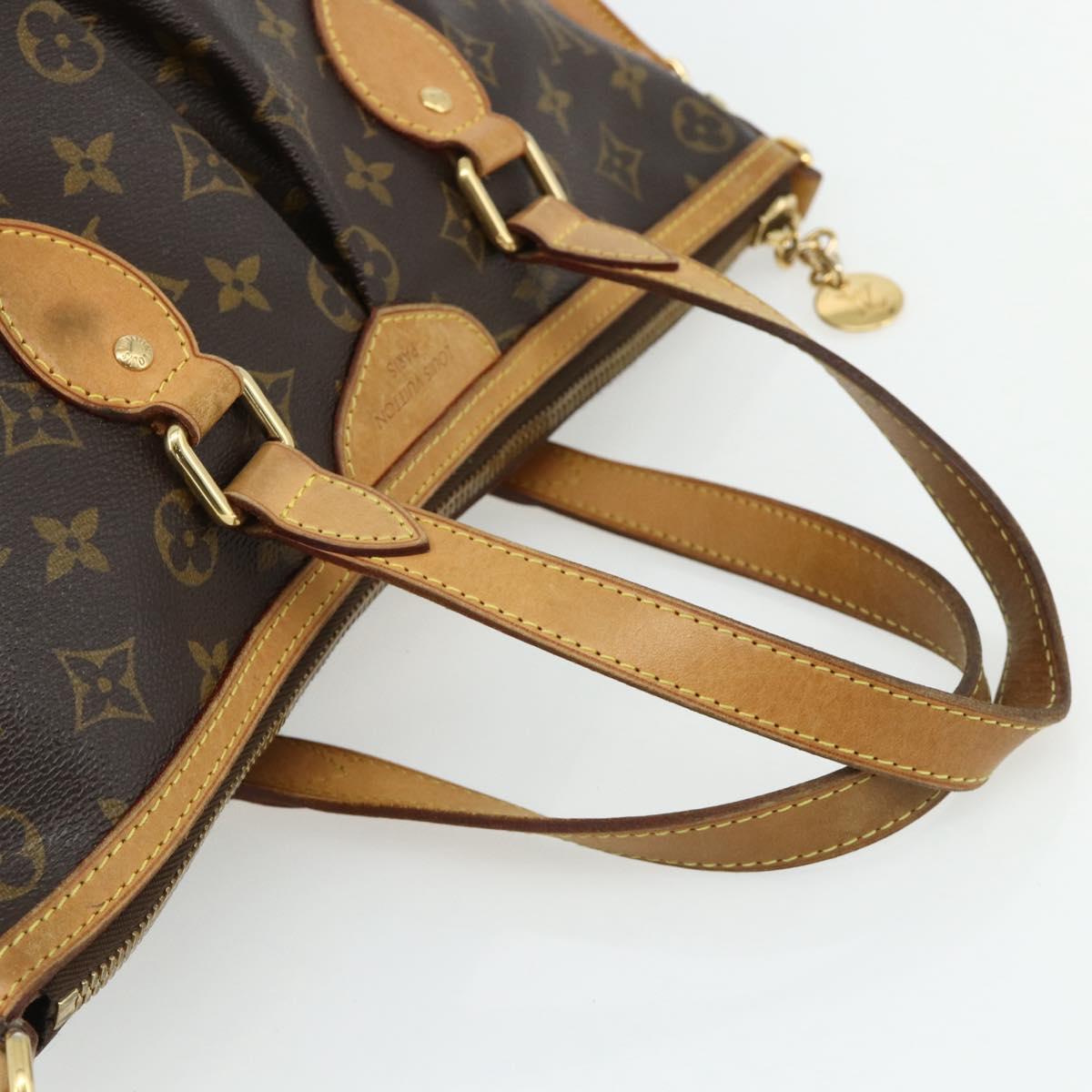 LOUIS VUITTON Monogram Palermo PM Tote Bag M40145 LV Auth ka4111A