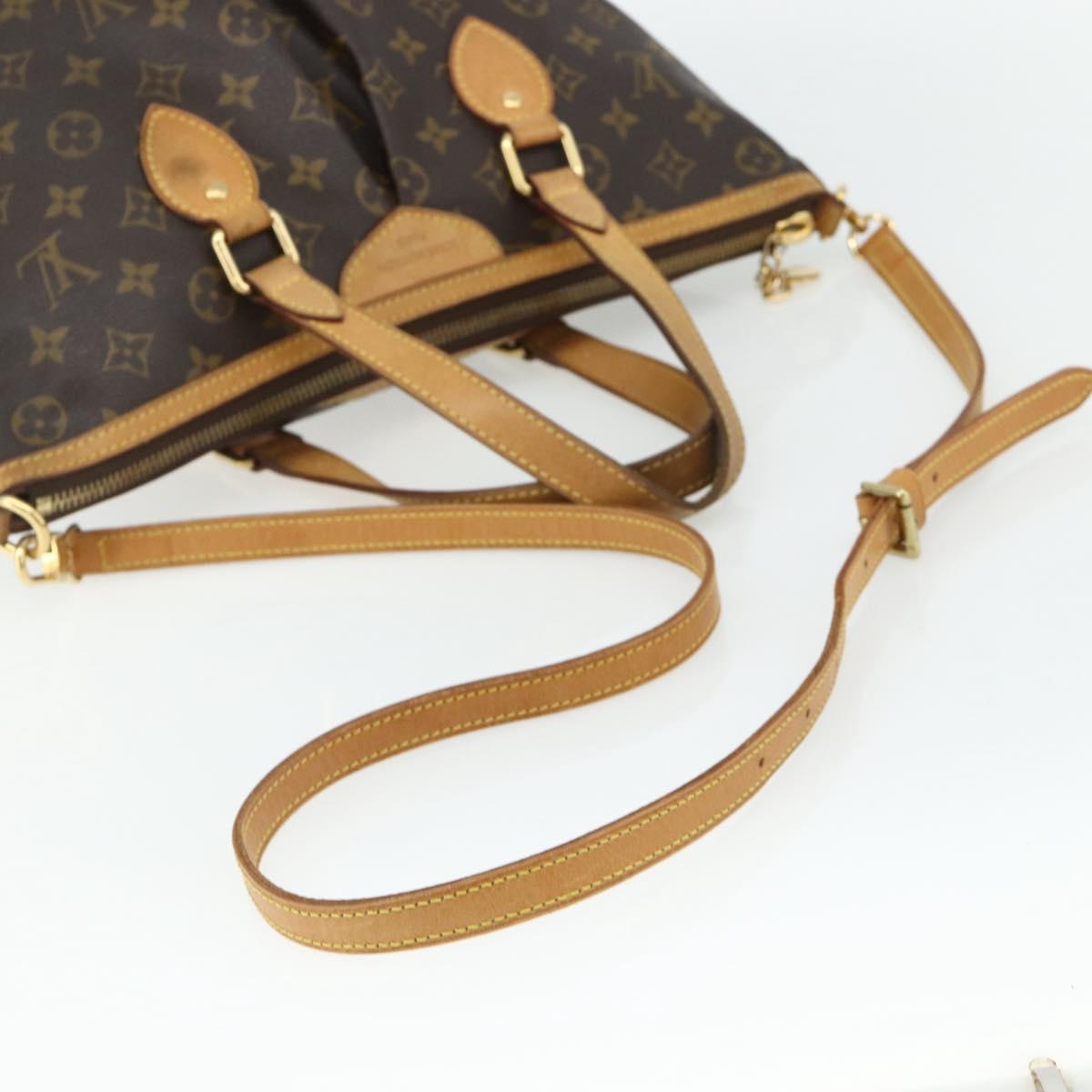 LOUIS VUITTON Monogram Palermo PM Tote Bag M40145 LV Auth ka4111A