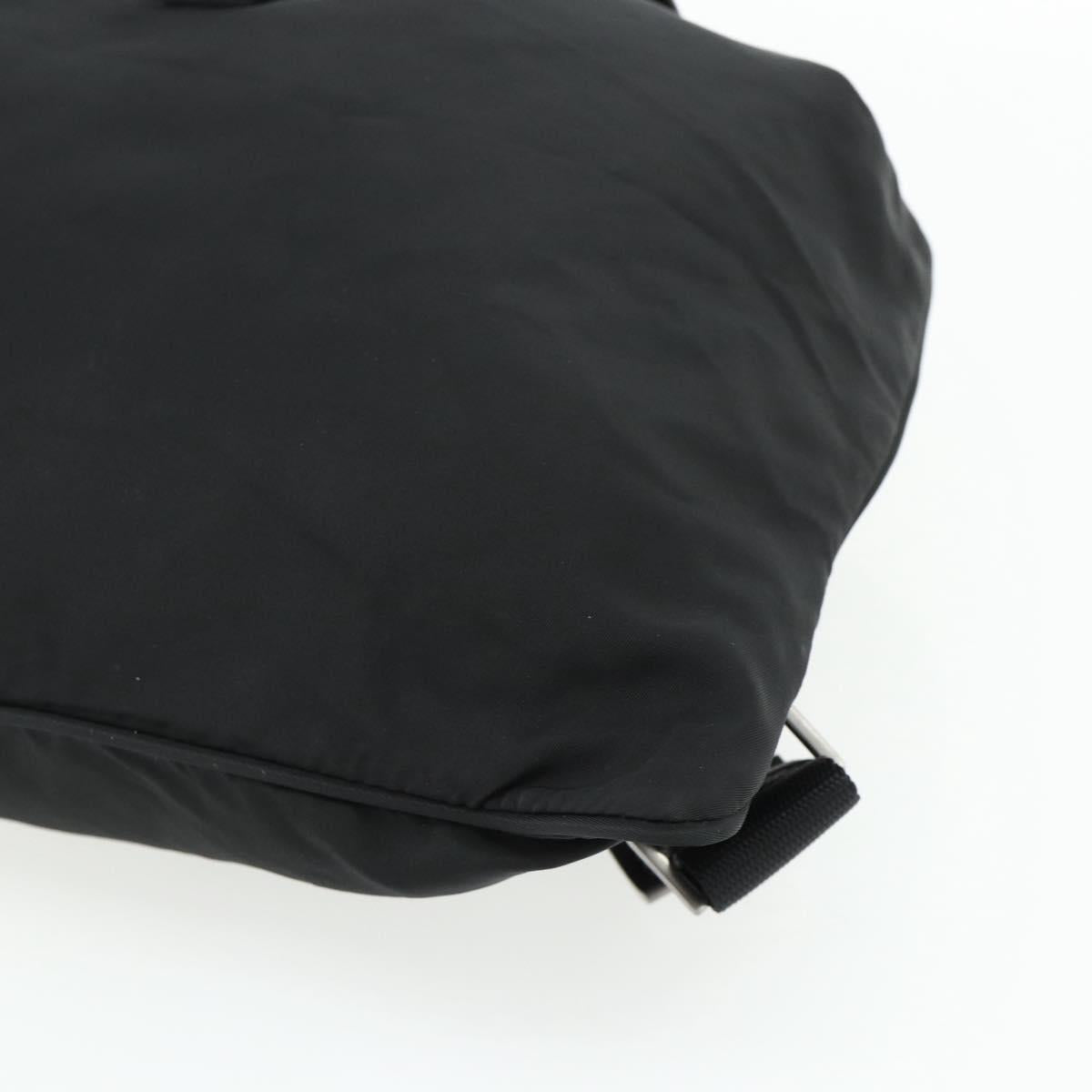 PRADA Backpack Nylon Black Silver Auth ka4116A