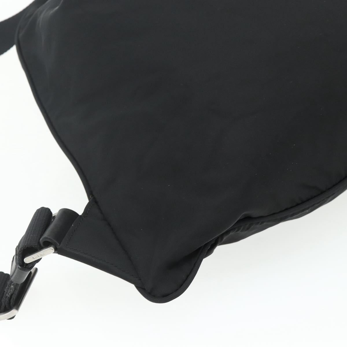 PRADA Backpack Nylon Black Silver Auth ka4116A