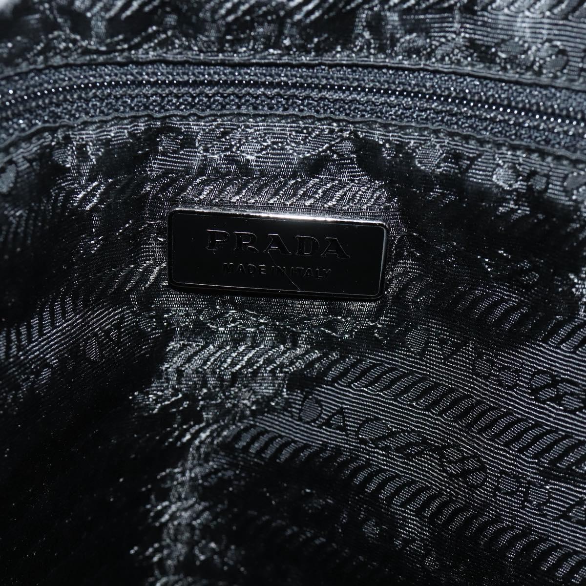 PRADA Backpack Nylon Black Silver Auth ka4116A