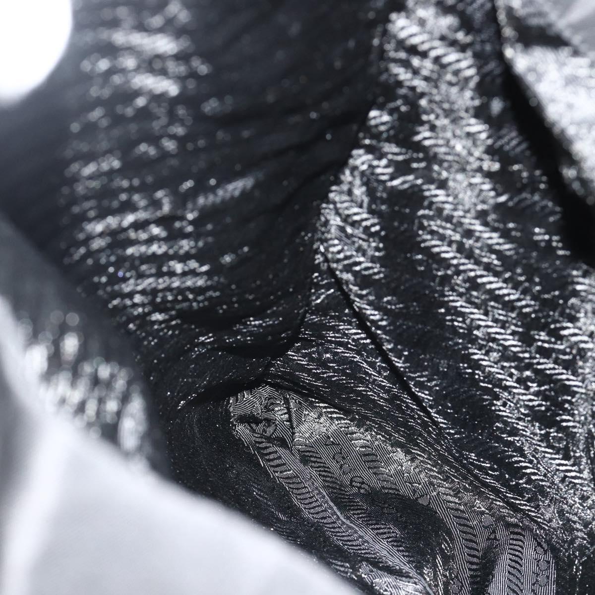 PRADA Backpack Nylon Black Silver Auth ka4116A