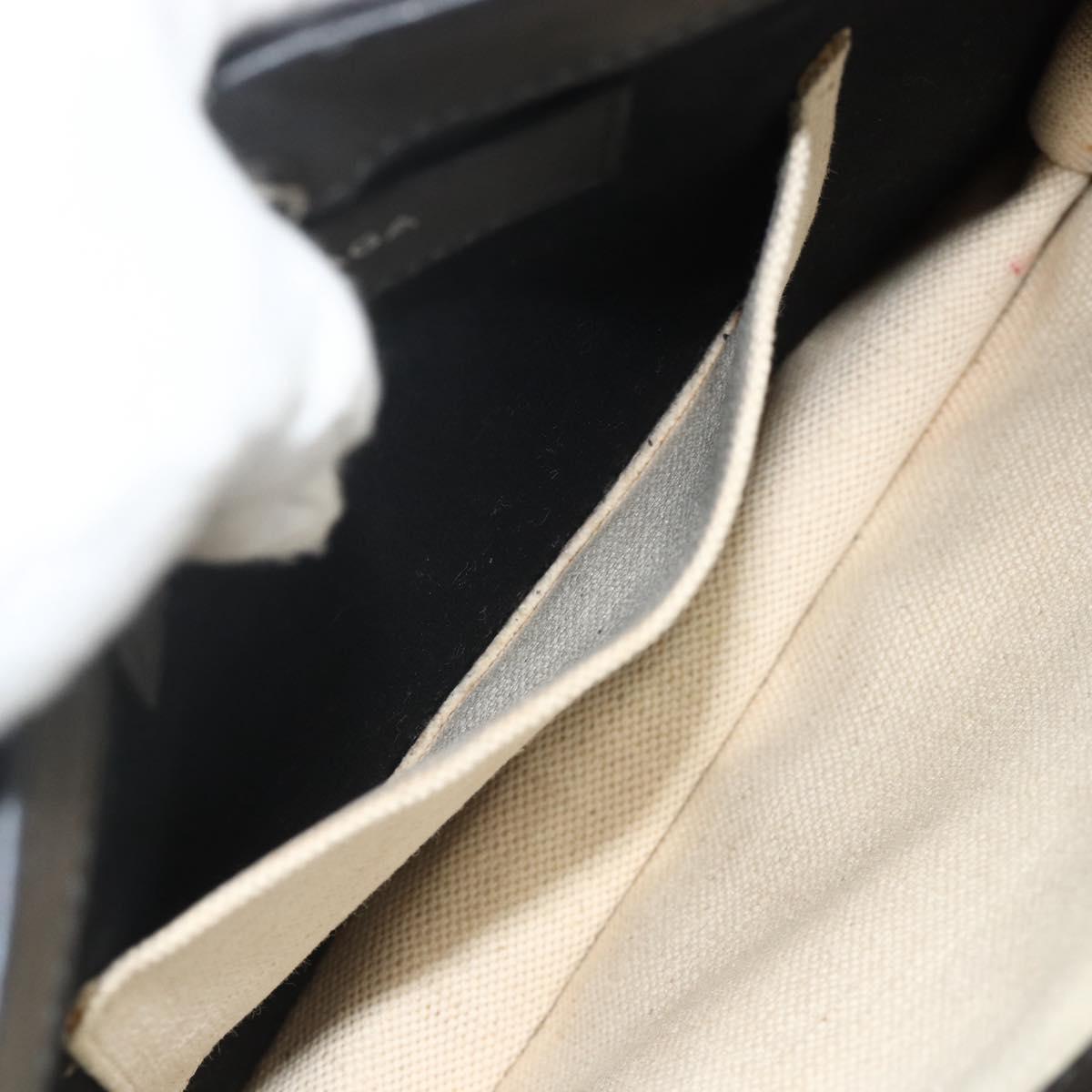 BALENCIAGA Shoulder Bag Canvas Black White 339937 Auth ka4118