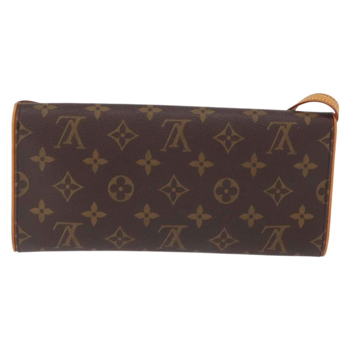 LOUIS VUITTON Monogram Pochette Twin GM Shoulder Bag M51852 LV Auth ka412