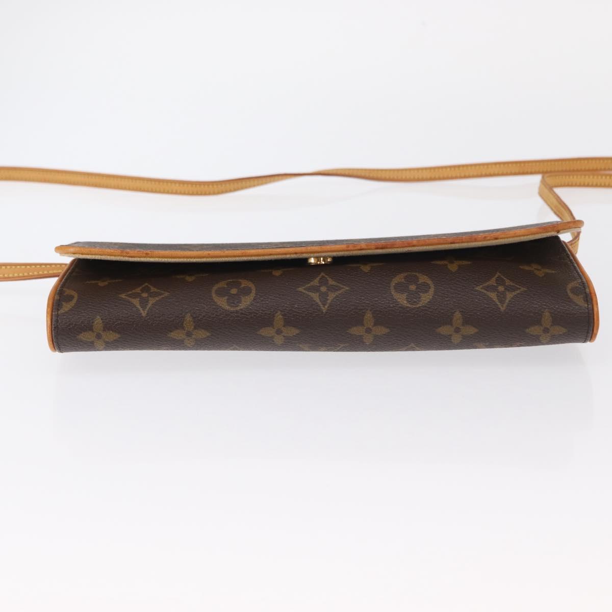 LOUIS VUITTON Monogram Pochette Twin GM Shoulder Bag M51852 LV Auth ka412