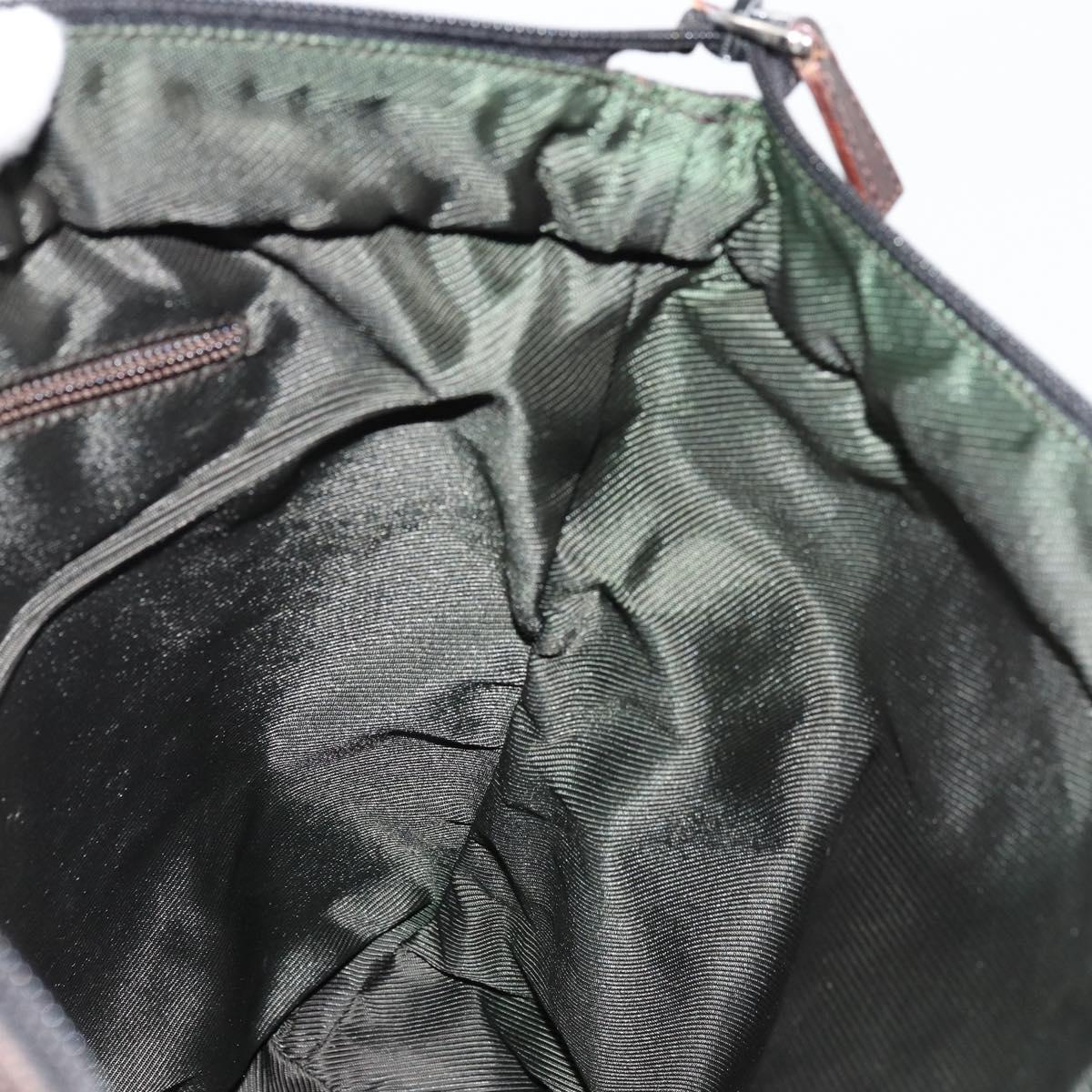 GUCCI GG Canvas Tote Bag Brown Silver 28892 Auth ka4120