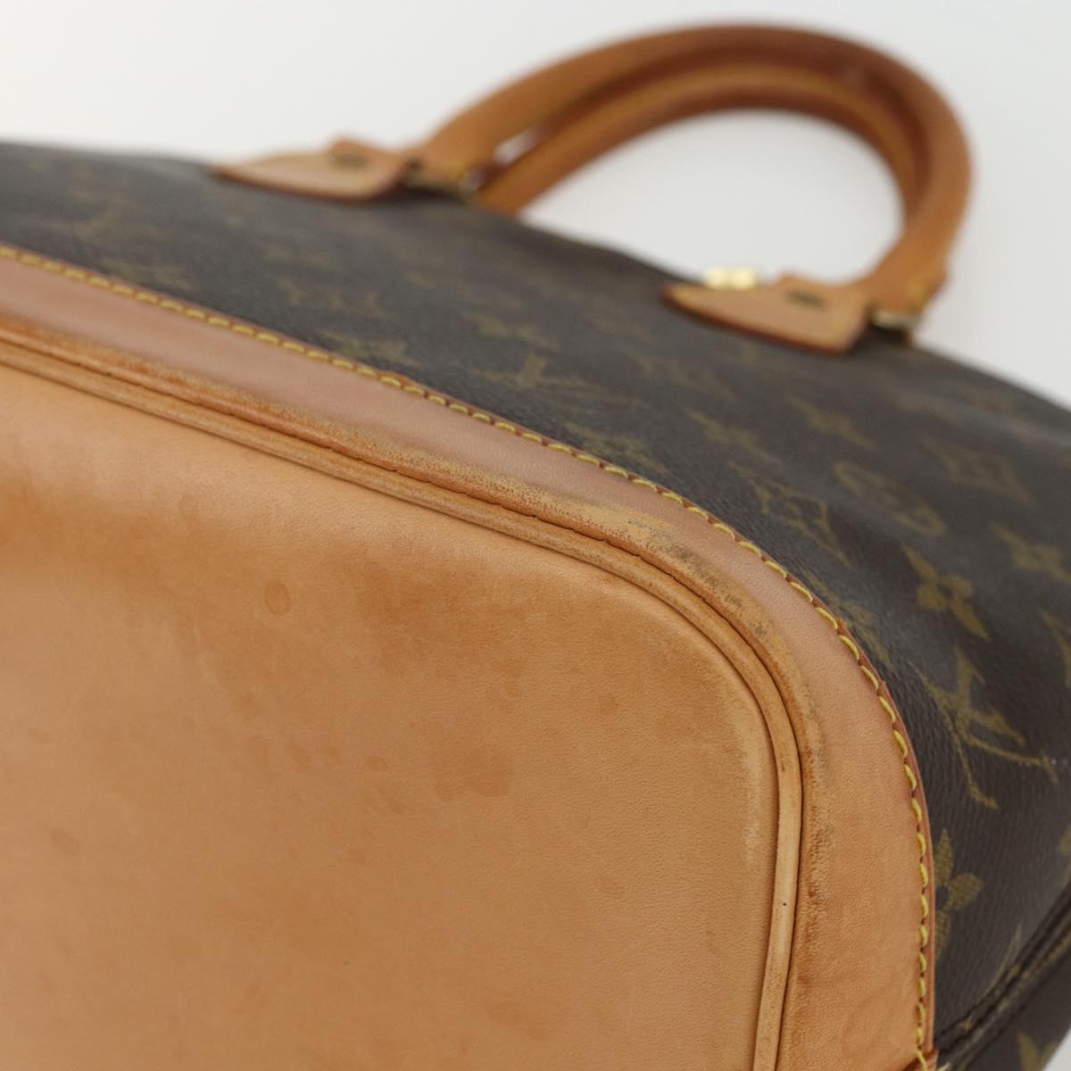 LOUIS VUITTON Monogram Alma Hand Bag M51130 LV Auth ka413