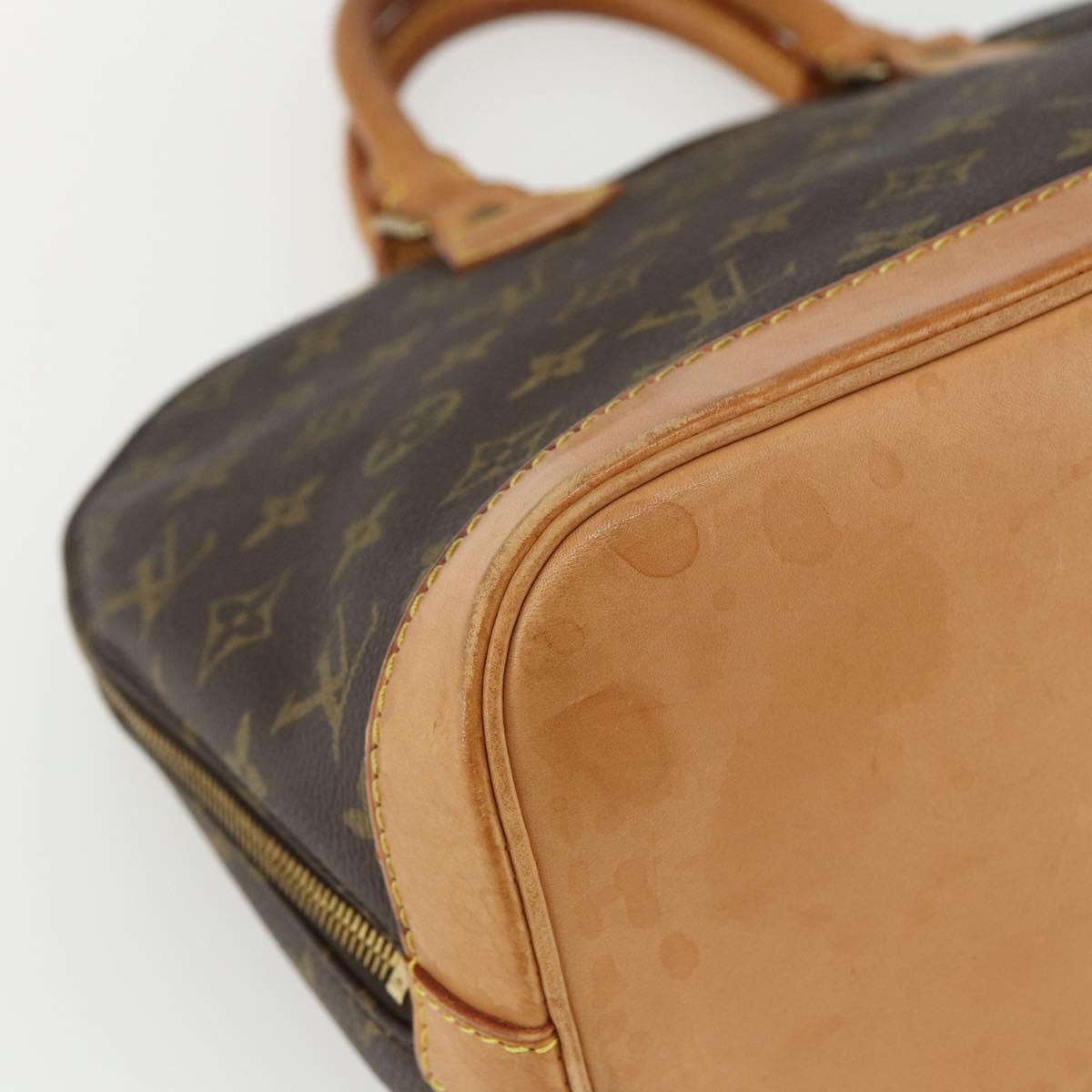 LOUIS VUITTON Monogram Alma Hand Bag M51130 LV Auth ka413