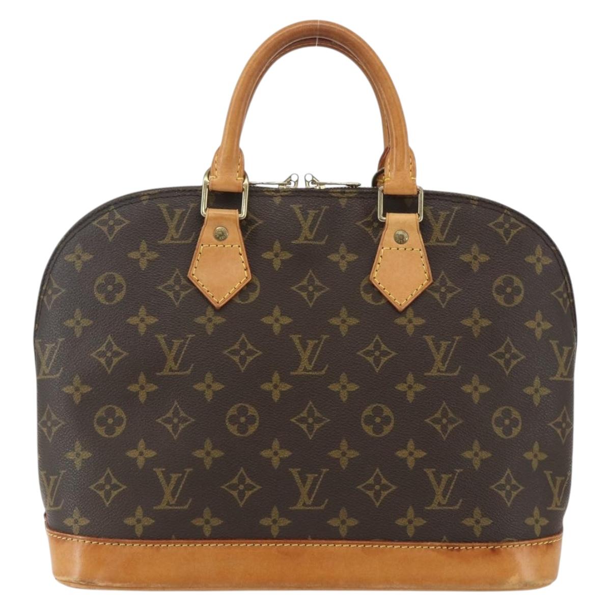 LOUIS VUITTON Monogram Alma Hand Bag M51130 LV Auth ka413