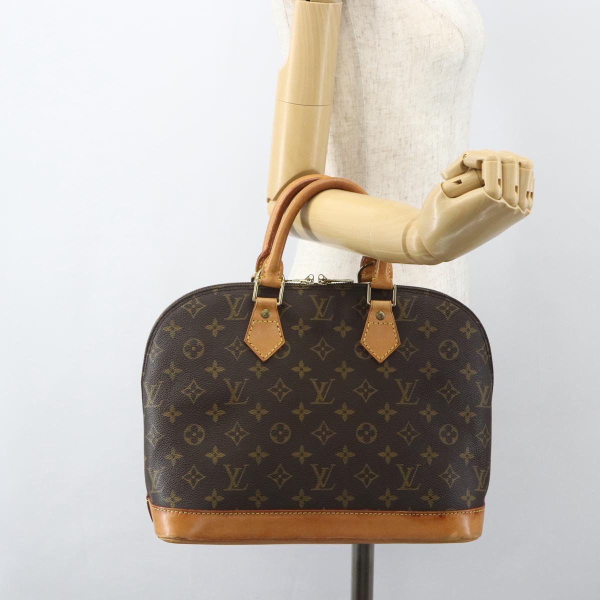 LOUIS VUITTON Monogram Alma Hand Bag M51130 LV Auth ka413
