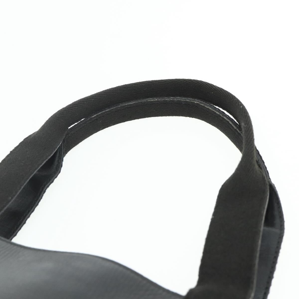 GUCCI Hand Bag Leather Black Silver 73983 Auth ka4138