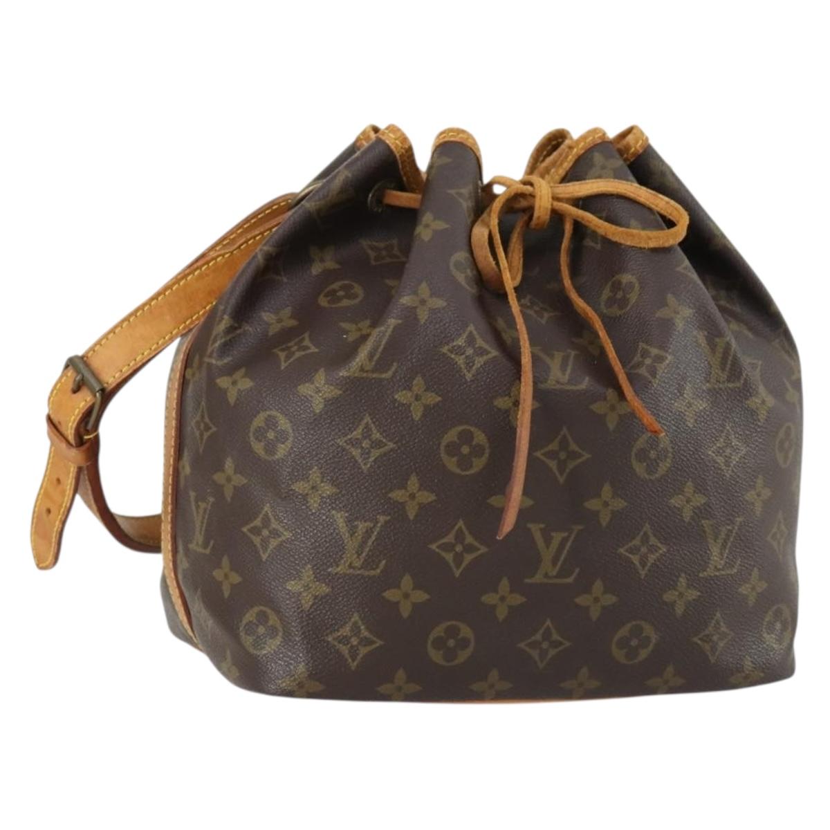 LOUIS VUITTON Monogram Petit Noe Shoulder Bag M42226 LV Auth ka415