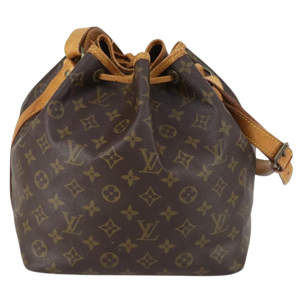 LOUIS VUITTON Monogram Petit Noe Shoulder Bag M42226 LV Auth ka415