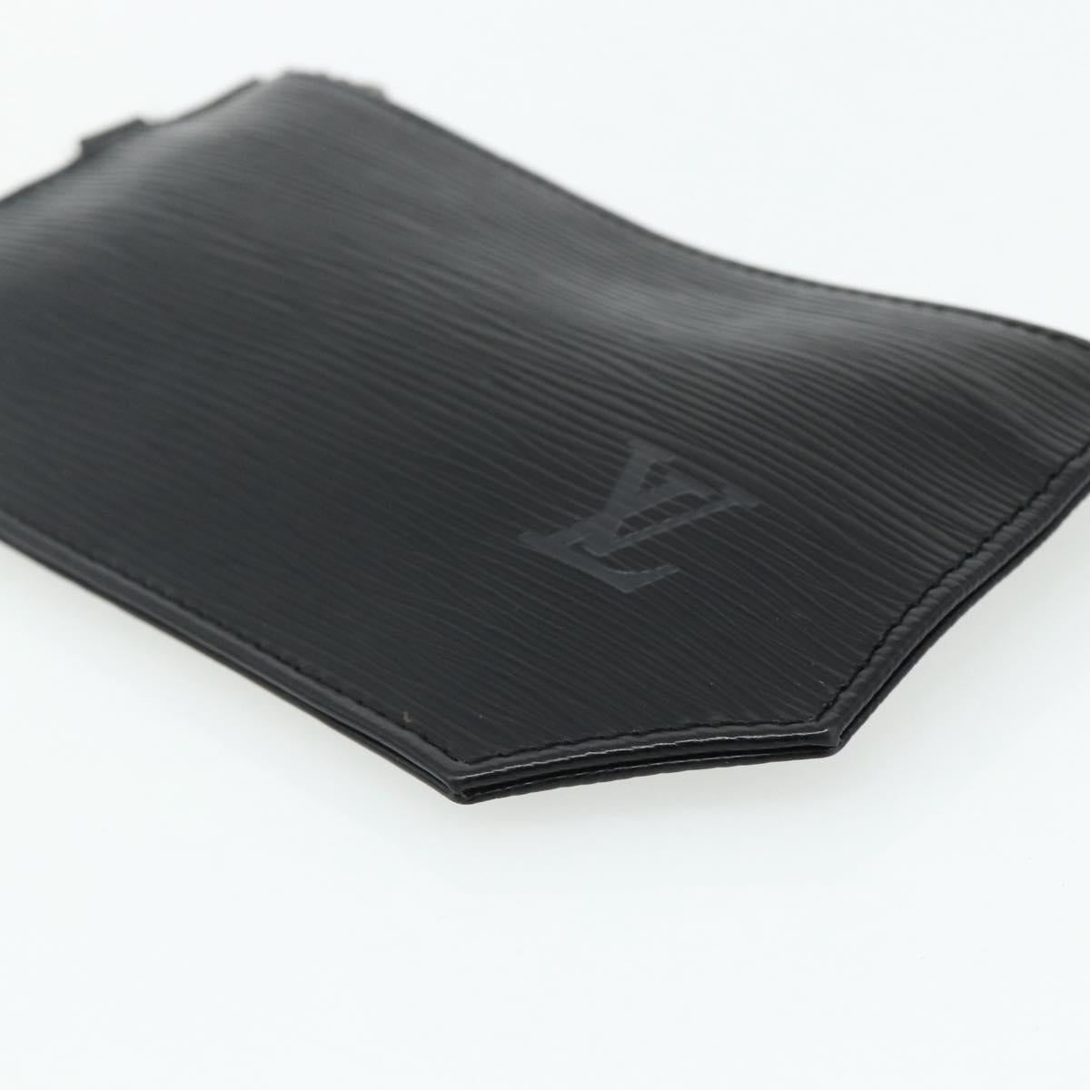 LOUIS VUITTON Epi Sherwood Sac Depaul Pouch 2 Set Black LV Auth ka4153