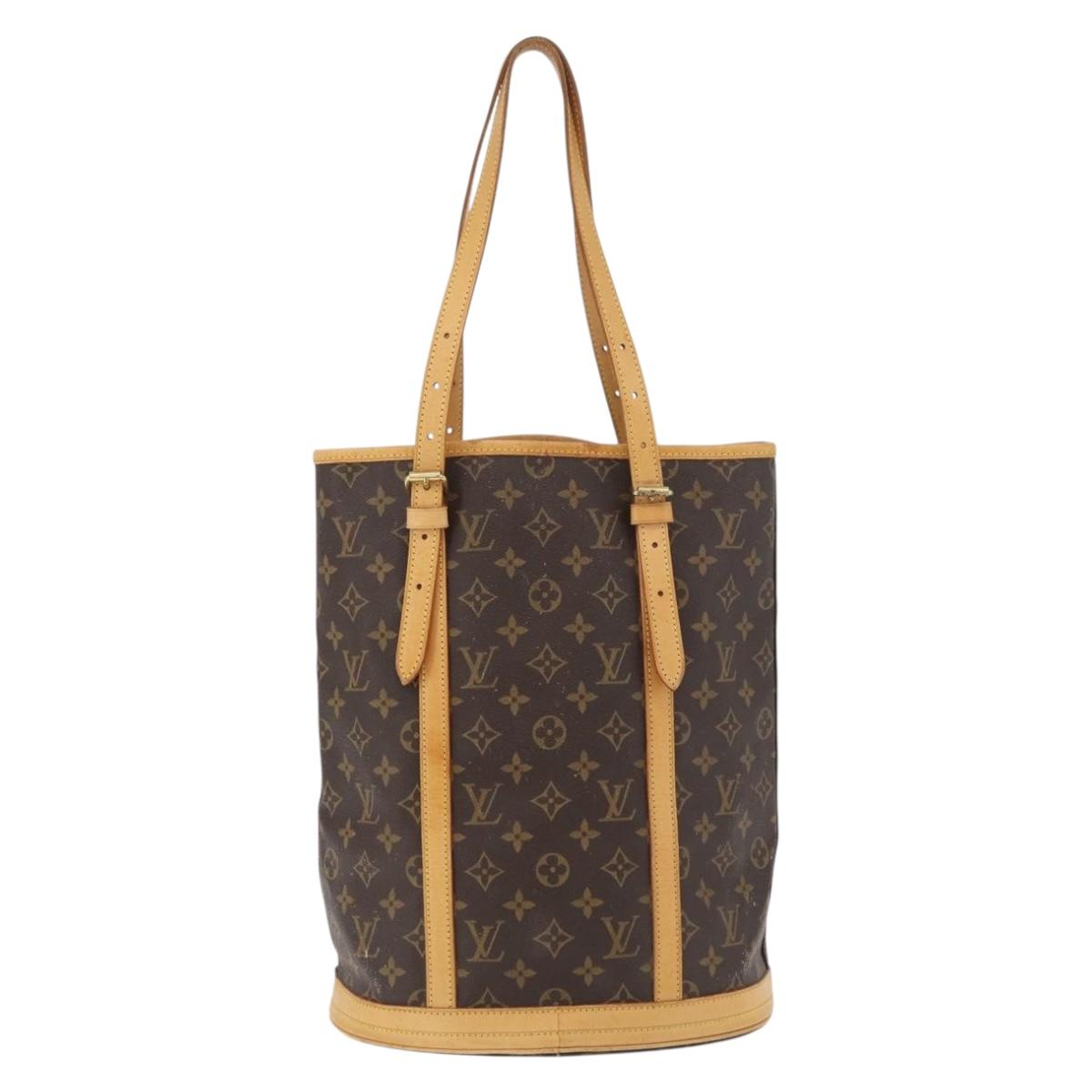 LOUIS VUITTON Monogram Bucket GM Shoulder Bag M42236 LV Auth ka4155