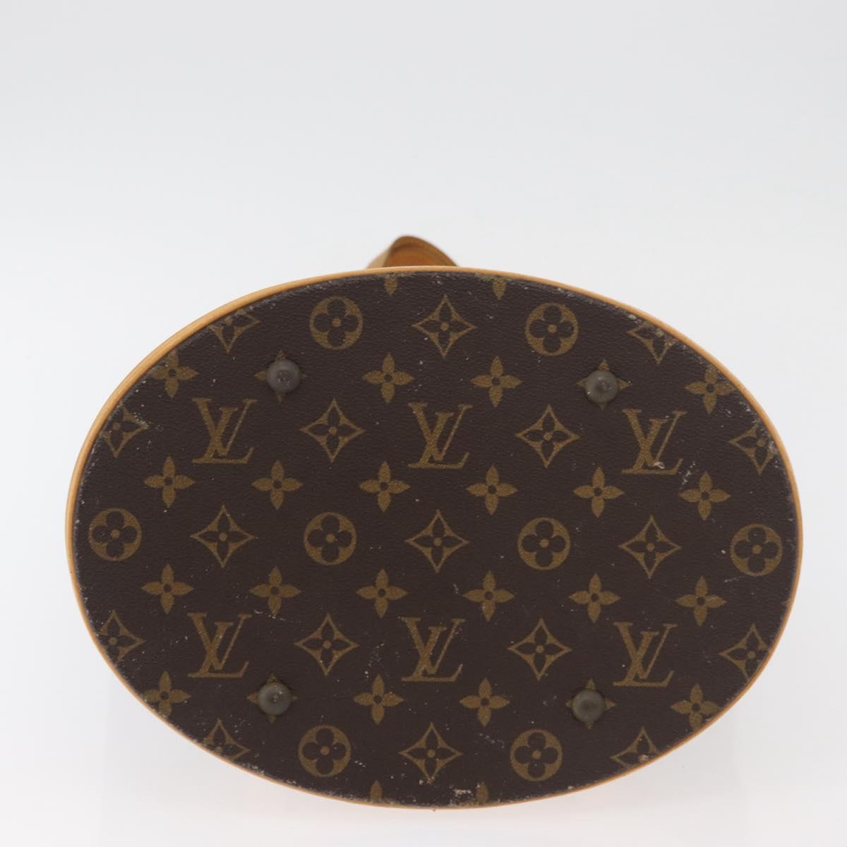 LOUIS VUITTON Monogram Bucket GM Shoulder Bag M42236 LV Auth ka4155