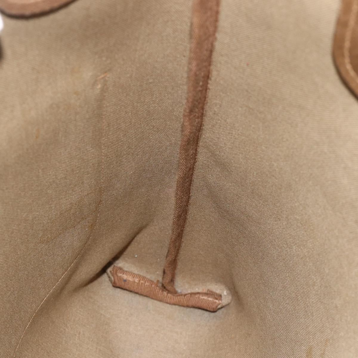 GUCCI GG Supreme Web Sherry Line Tote Bag PVC Beige Gold 39 02 003 Auth ka4157
