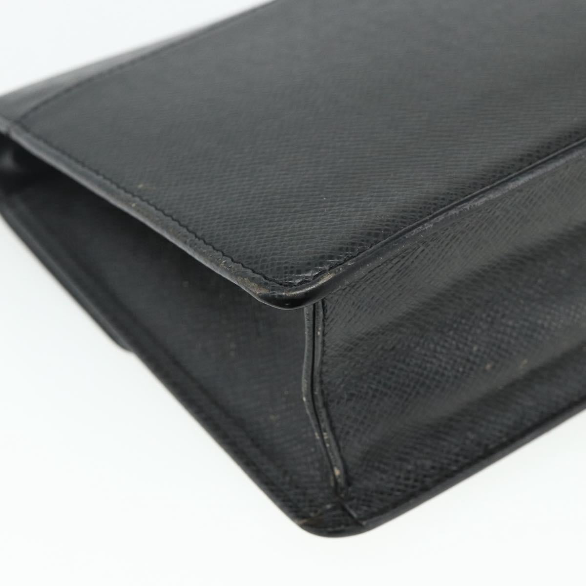 LOUIS VUITTON Taiga Selenga Clutch Bag Ardoise M30782 LV Auth ka4166