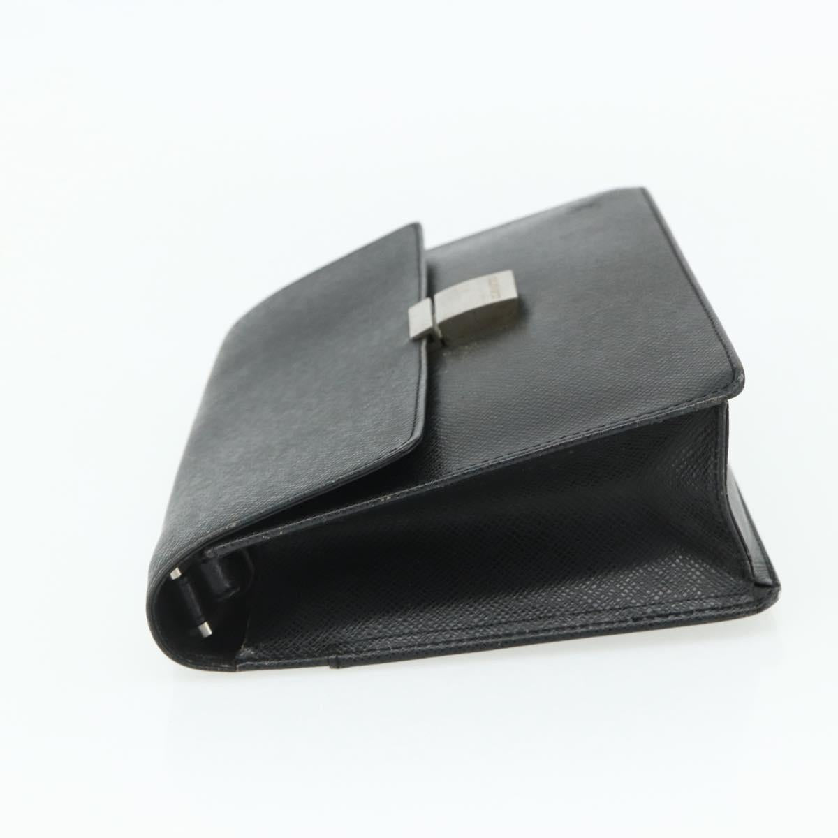 LOUIS VUITTON Taiga Selenga Clutch Bag Ardoise M30782 LV Auth ka4166