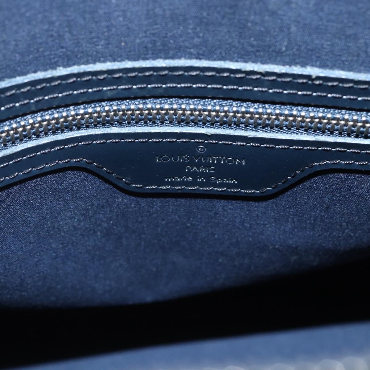 LOUIS VUITTON Monogram Mat Stockton Tote Bag Noir M55112 LV Auth ka417