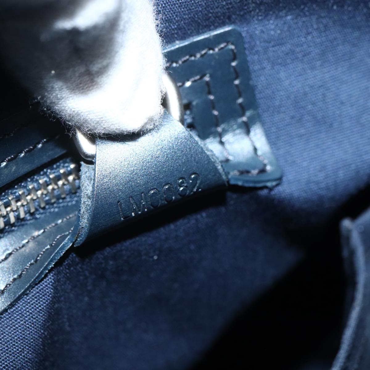 LOUIS VUITTON Monogram Mat Stockton Tote Bag Noir M55112 LV Auth ka417