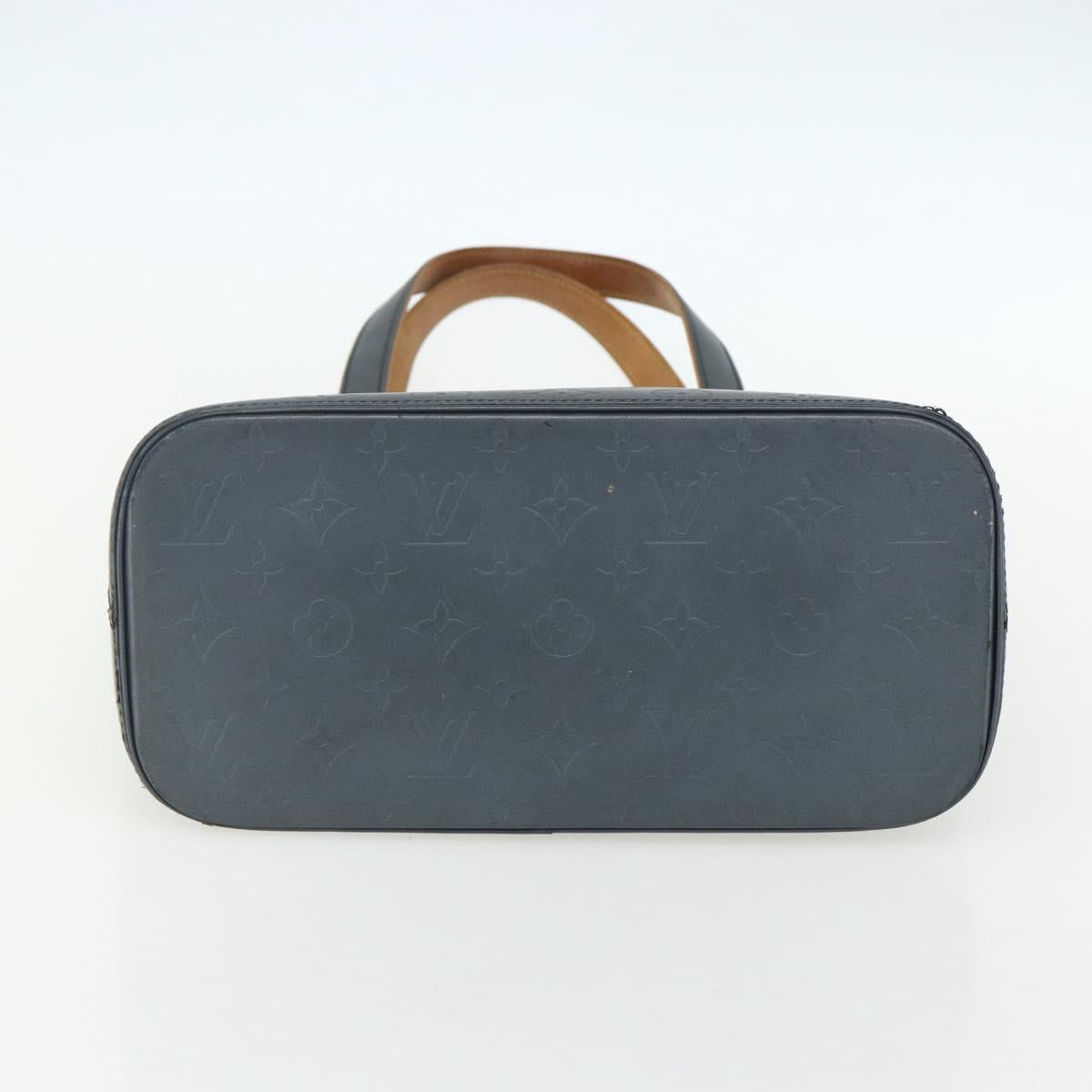 LOUIS VUITTON Monogram Mat Stockton Tote Bag Noir M55112 LV Auth ka417