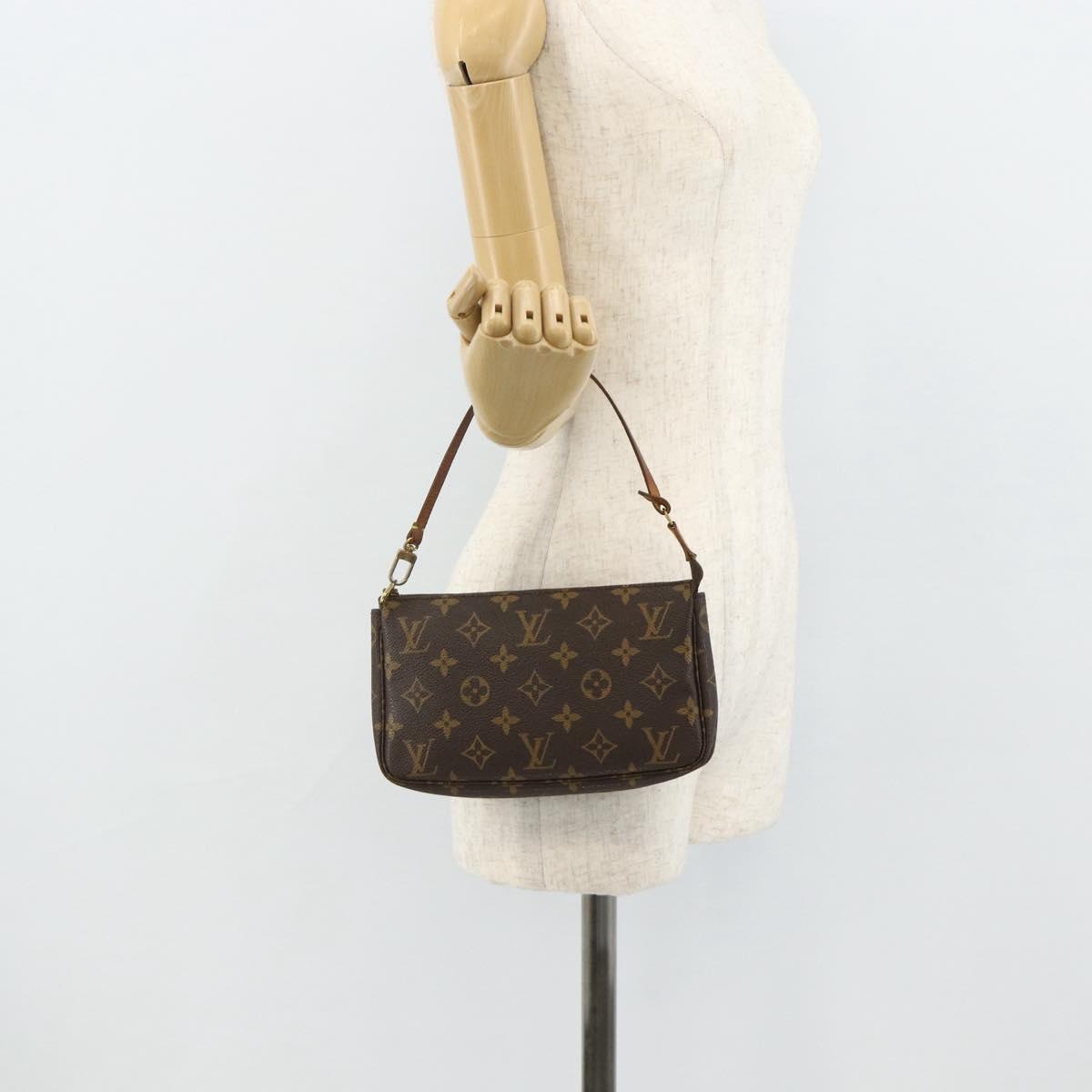 LOUIS VUITTON Monogram Pochette Accessoires Pouch M51980 LV Auth ka4173
