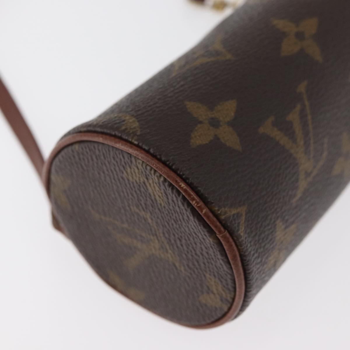 LOUIS VUITTON Monogram Papillon Pouch LV Auth ka4174