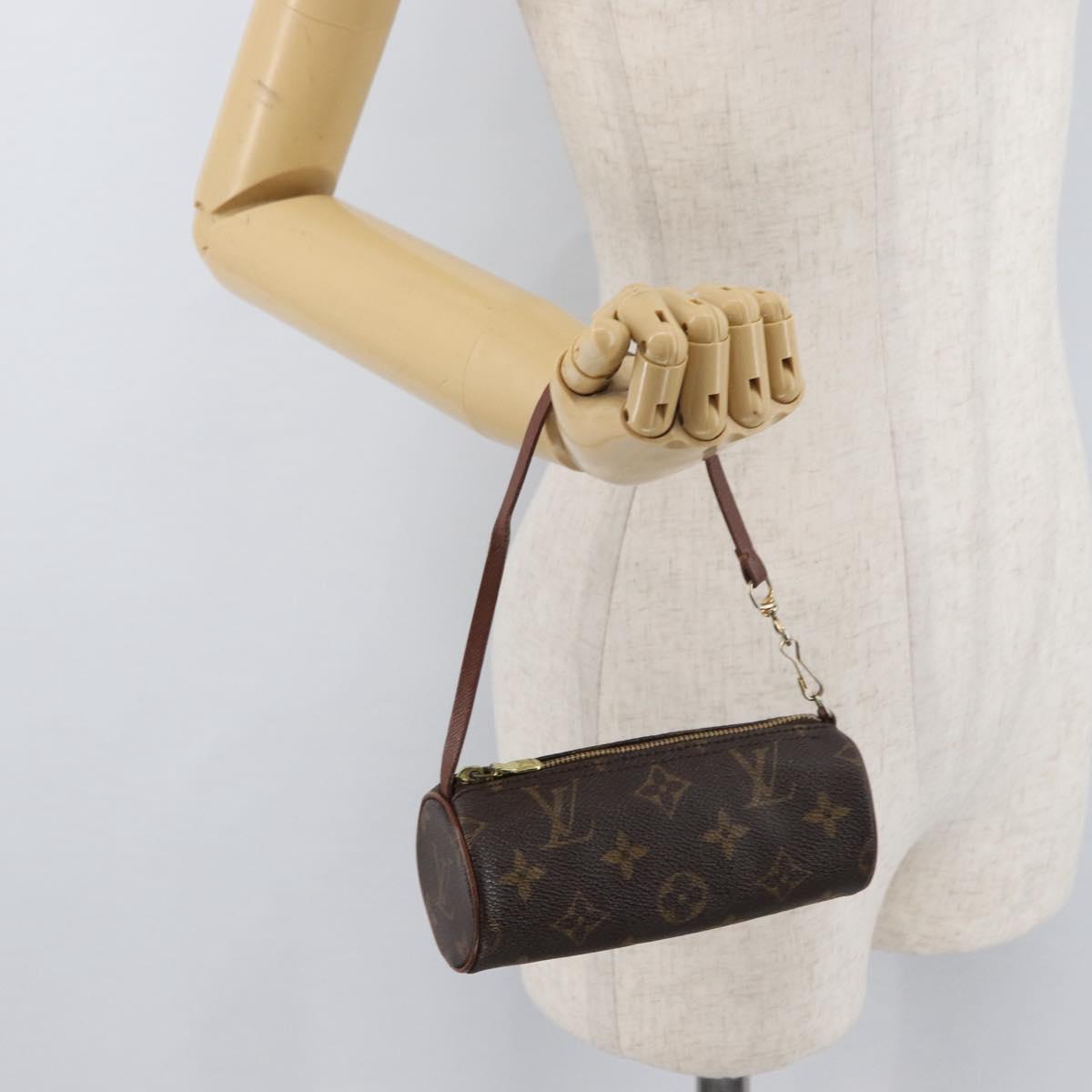 LOUIS VUITTON Monogram Papillon Pouch LV Auth ka4174