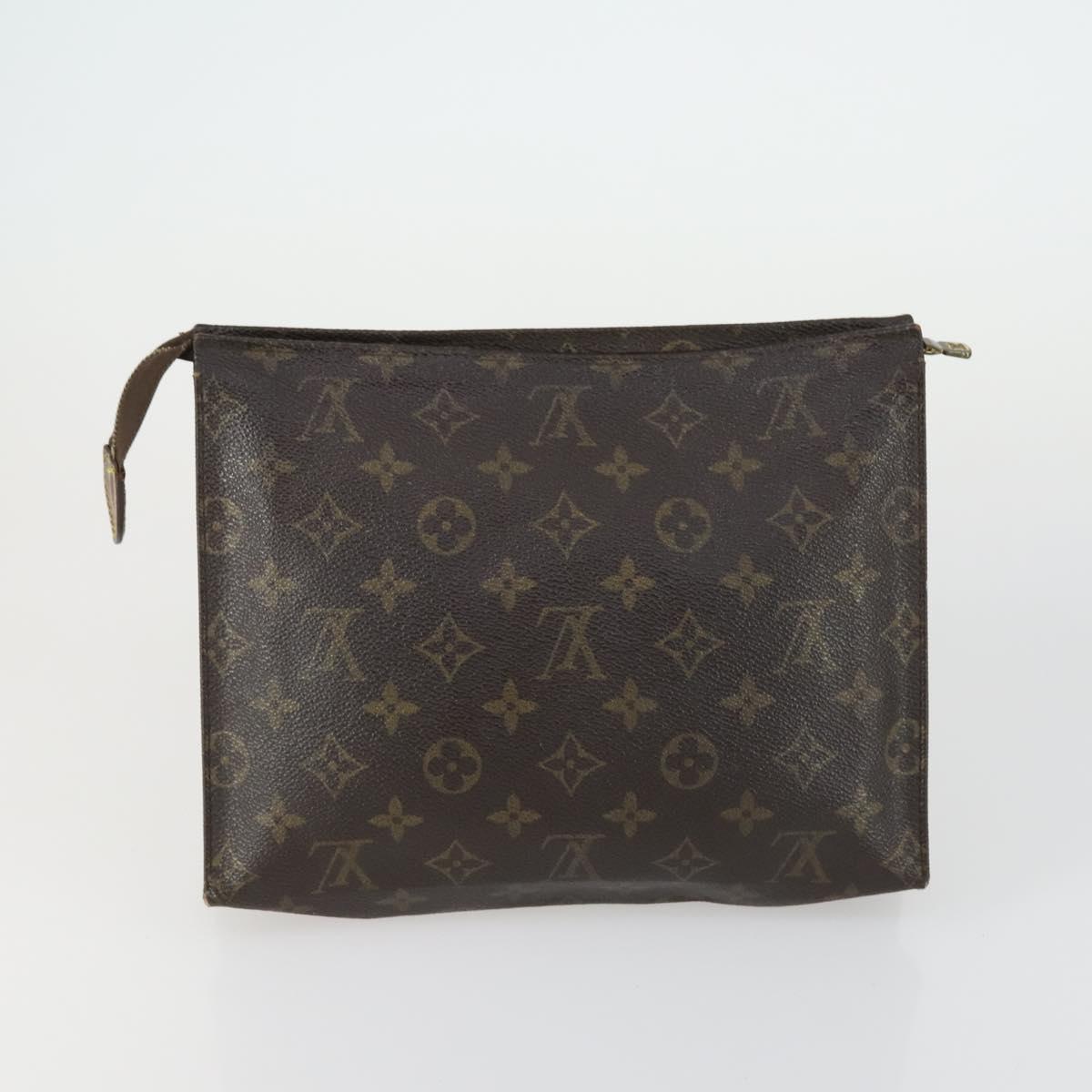 LOUIS VUITTON Monogram Clutch Bag 2 Set LV Auth ka418