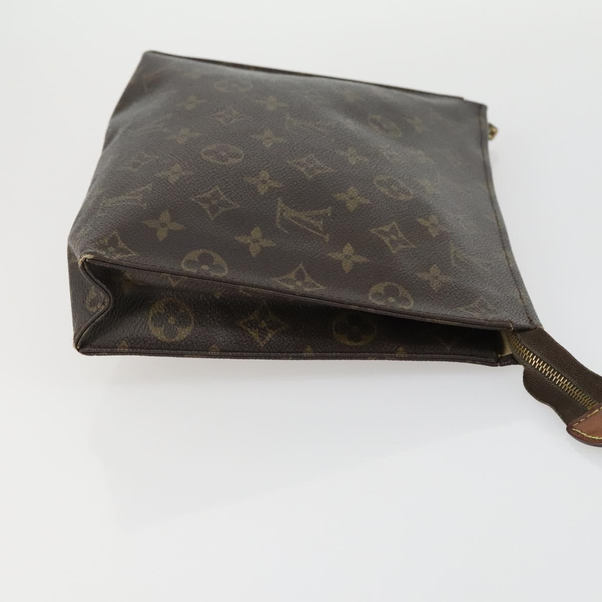 LOUIS VUITTON Monogram Clutch Bag 2 Set LV Auth ka418